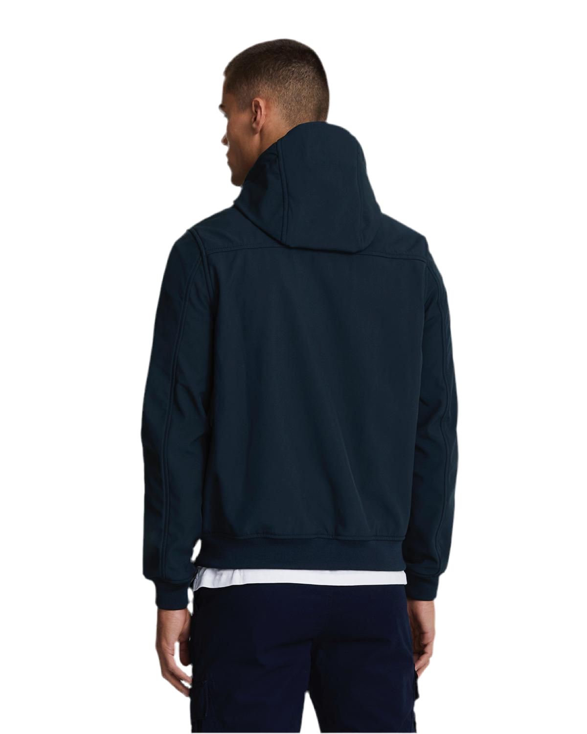 Lyle&Scott JK2110TON tonal fleece back softshell - Colour Dark navy