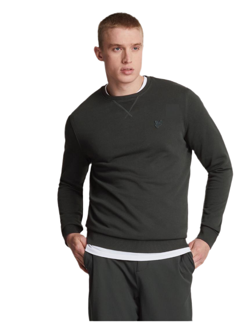 Lyle&Scott ML424TON Tonal eagle crew neck sweat - Colour Gunmetal