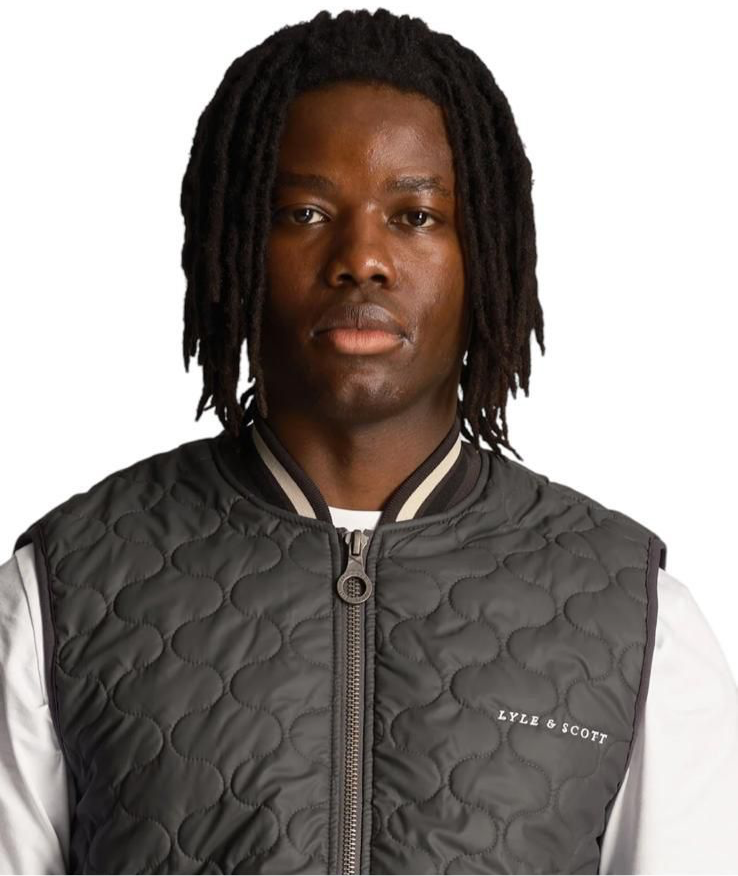 Lyle&Scott JK2003V quilted gillet - Colour Gunmetal