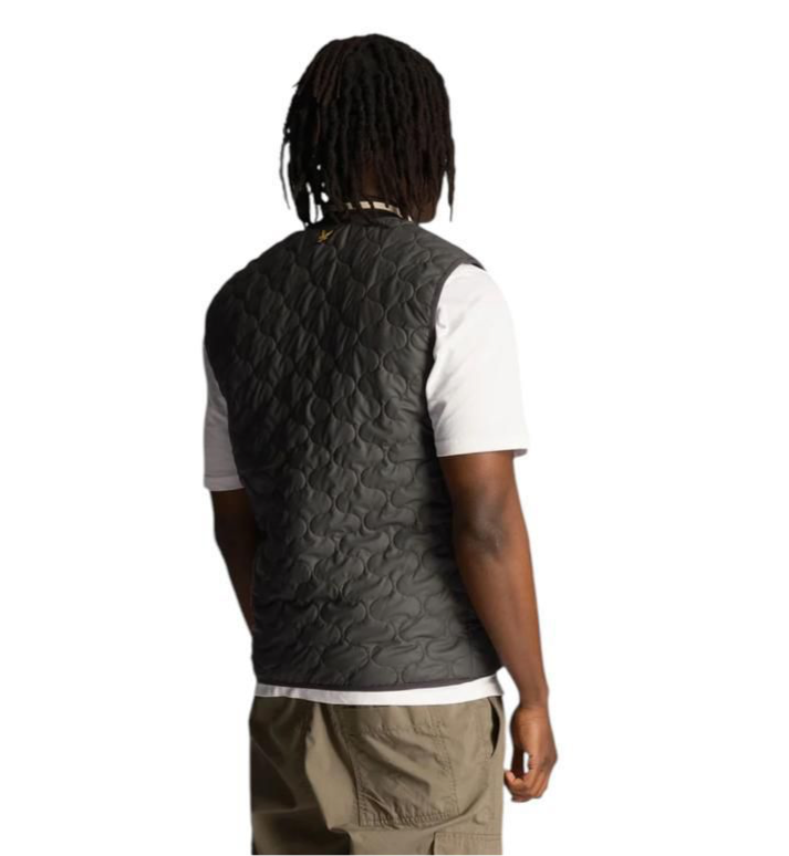 Lyle&Scott JK2003V quilted gillet - Colour Gunmetal