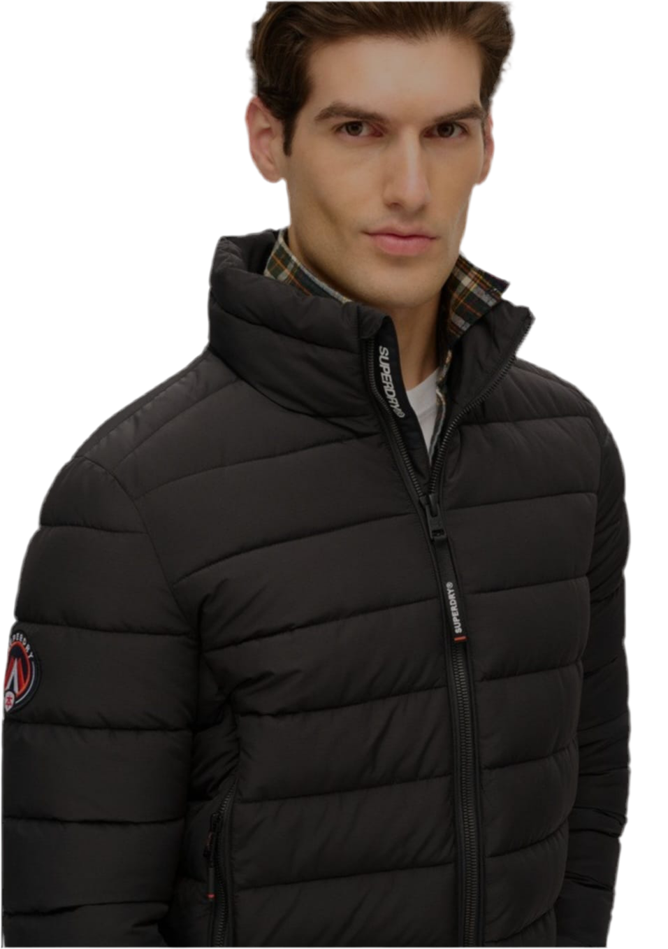 M5011911A - FUJI EMB PADDED JACKET - BLACK