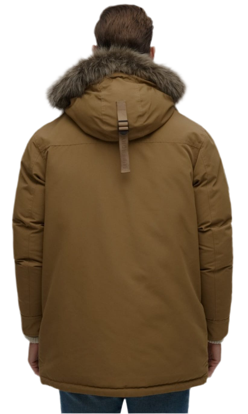 M5011929A - EVEREST FAUX FUR PARKA JACKET - KANGAROO BROWN