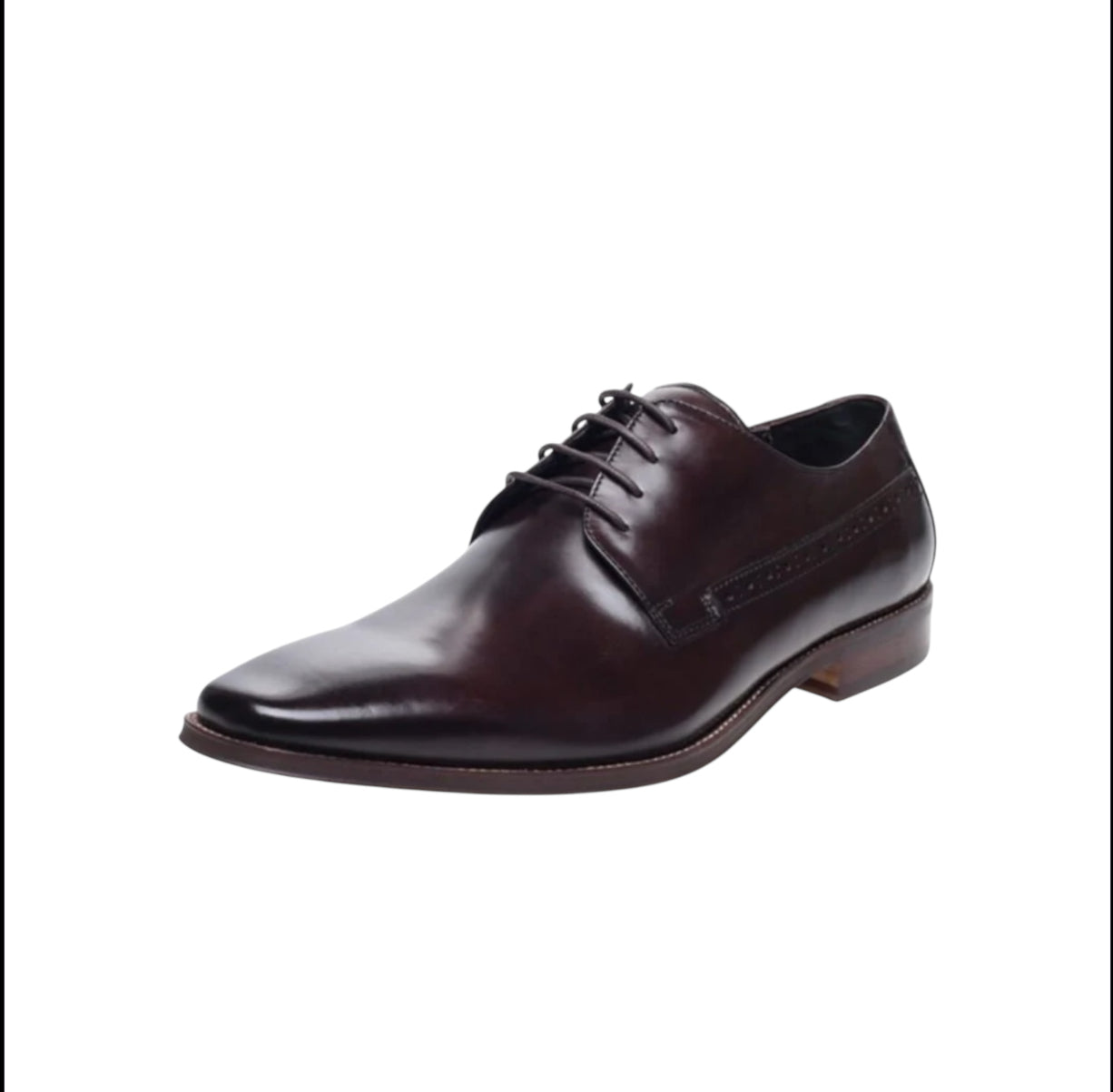 John white Ainsworth derby shoe - Colour Brown