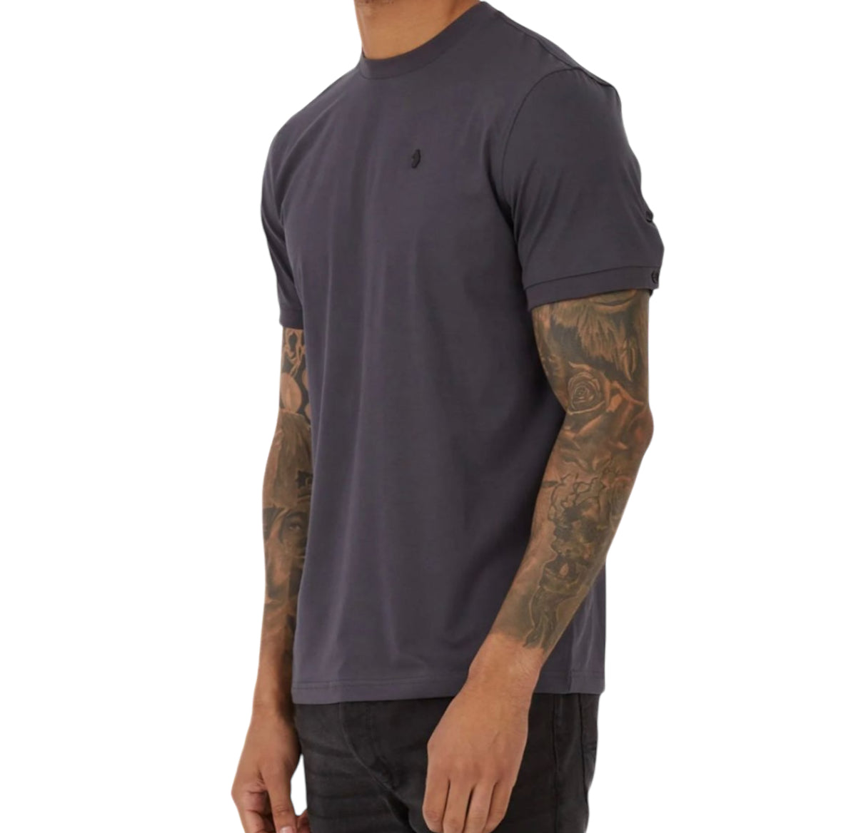 Luke  M690150 Shanghai jersey crew tee Colour Charcoal