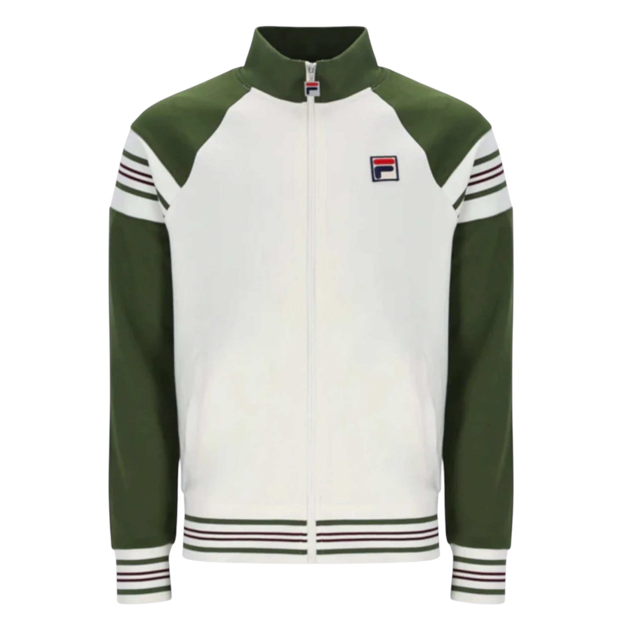 FILA 17PLM003 - FERARRA - TRACK JACKET - CHIVE, GARDENIA, WINDSOR WINE