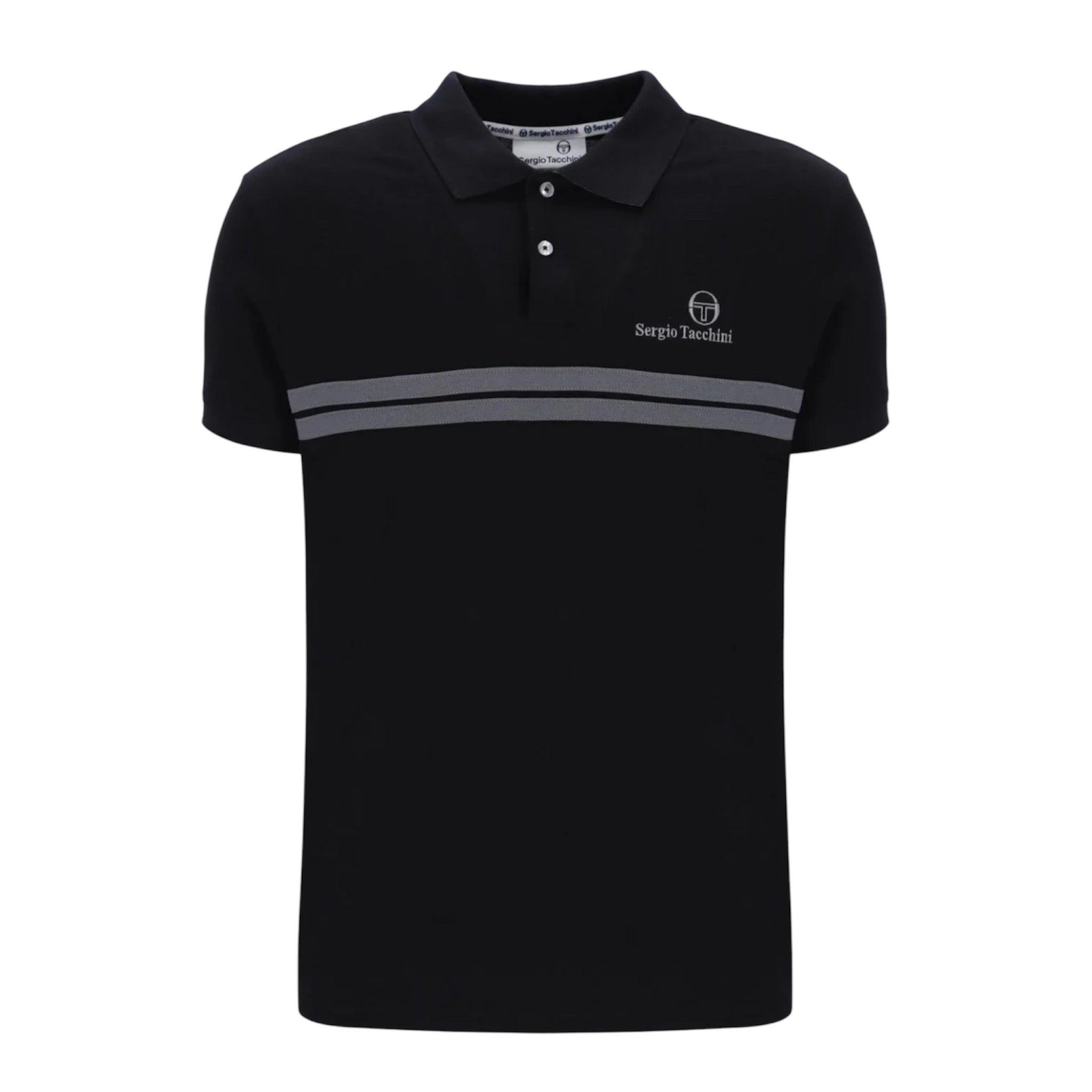 Sergio Tacchini 21140-507 New supermac polo - Colour Black, quiet shade