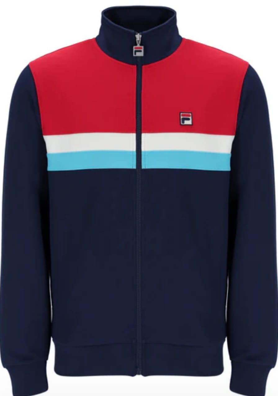 FILA 24MH002 - DIDER - COLOUR BLOCK TRACK JACKET - FILA NAVY, FILA RED, GARDENIACYAN BLUE