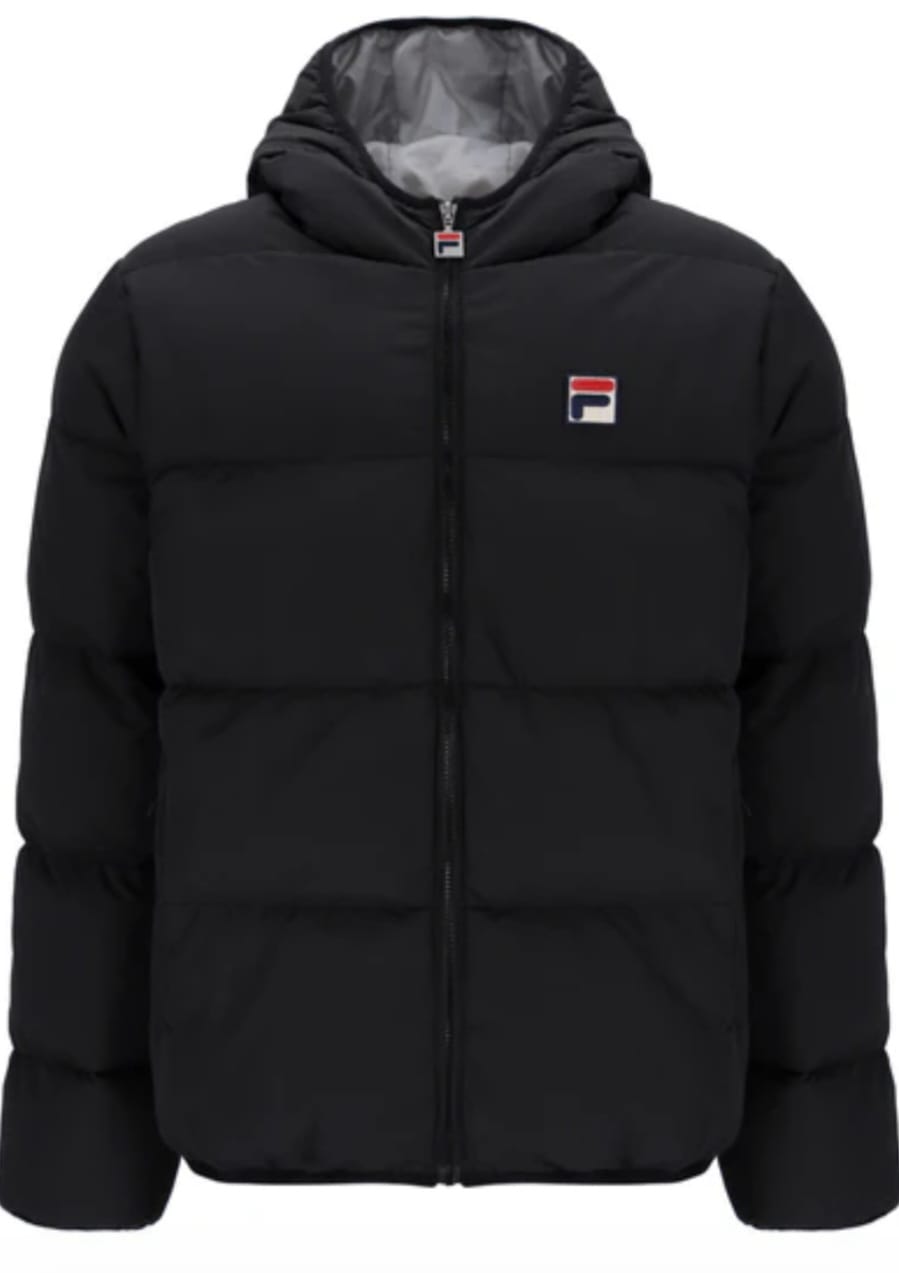 FILA 23MH008 - HARRY - HEAVYILY PADDED PUFFER JACKET - BLACK, SHARKSKIN