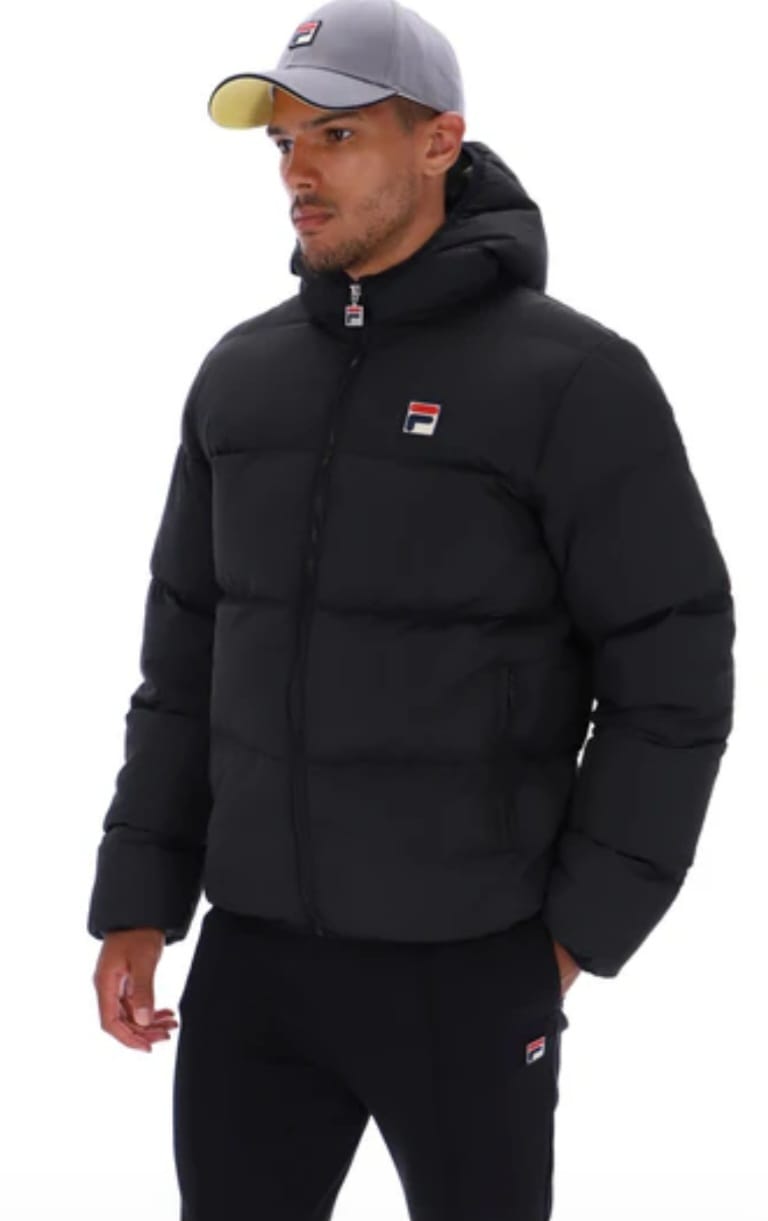 FILA 23MH008 - HARRY - HEAVYILY PADDED PUFFER JACKET - BLACK, SHARKSKIN