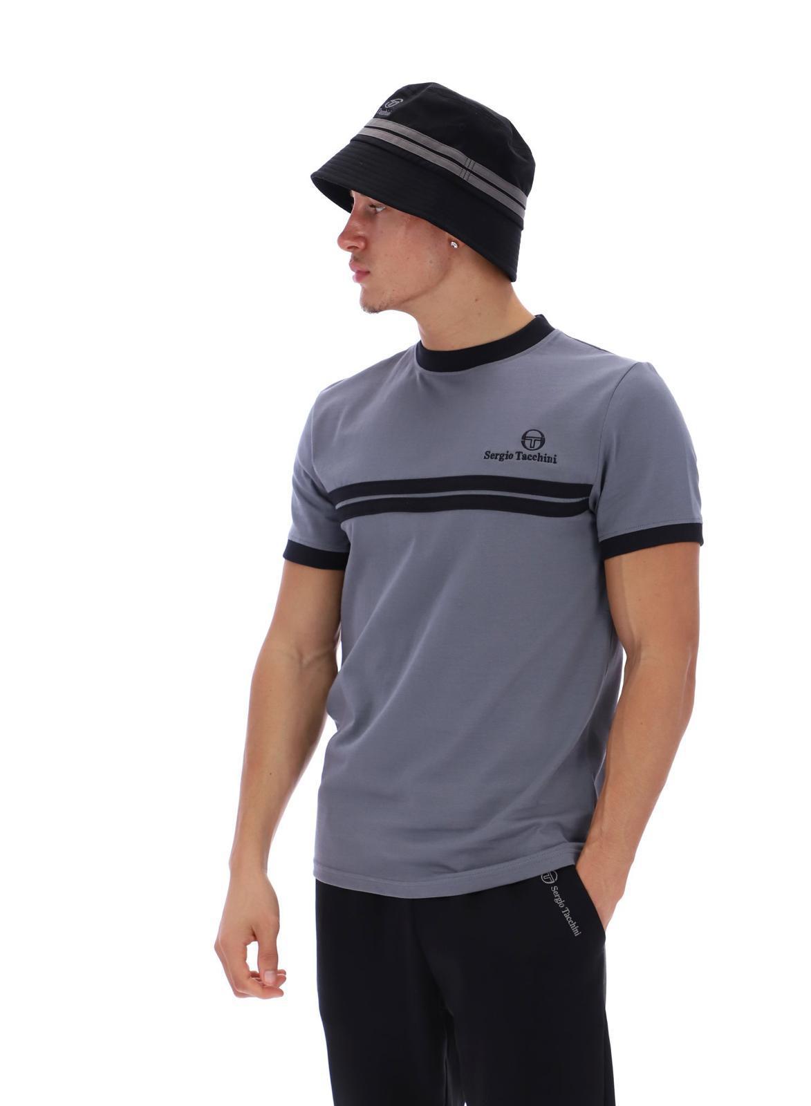 Sergio Tacchini 21143-974 new supermac t - Colour quiet shade, black