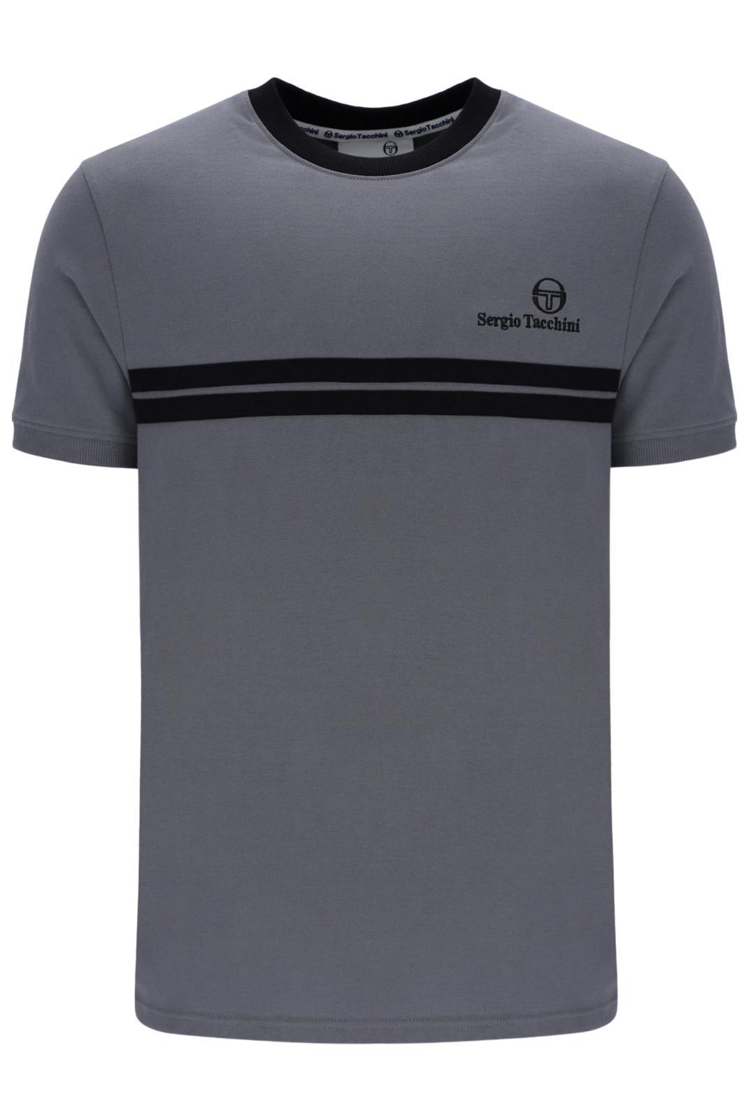 Sergio Tacchini 21143-974 new supermac t - Colour quiet shade, black