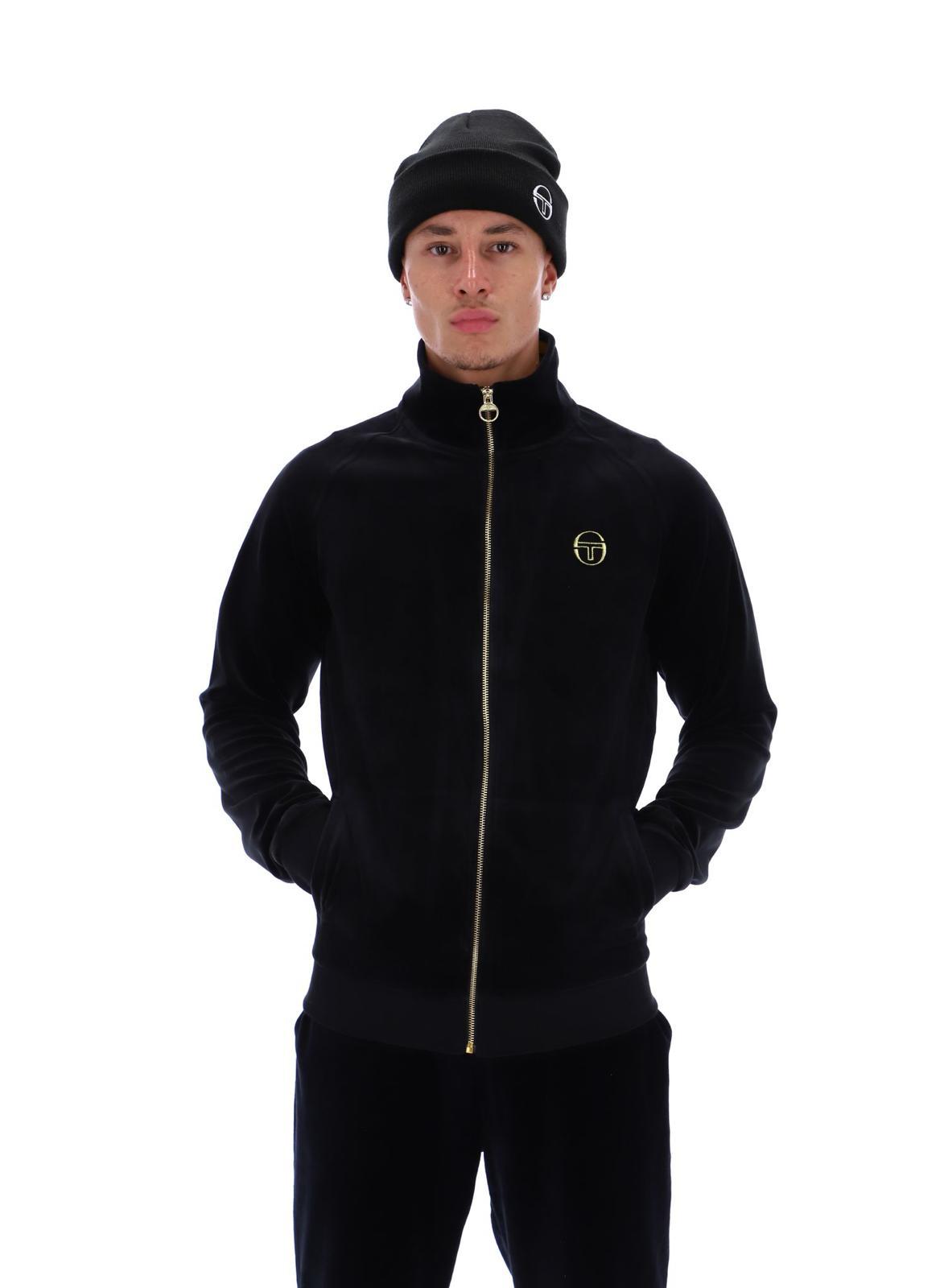 Sergio Tacchini 21136-160 Court velour track top - Colour Black