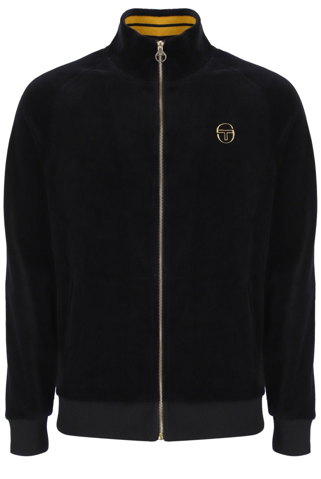 Sergio Tacchini 21136-160 Court velour track top - Colour Black