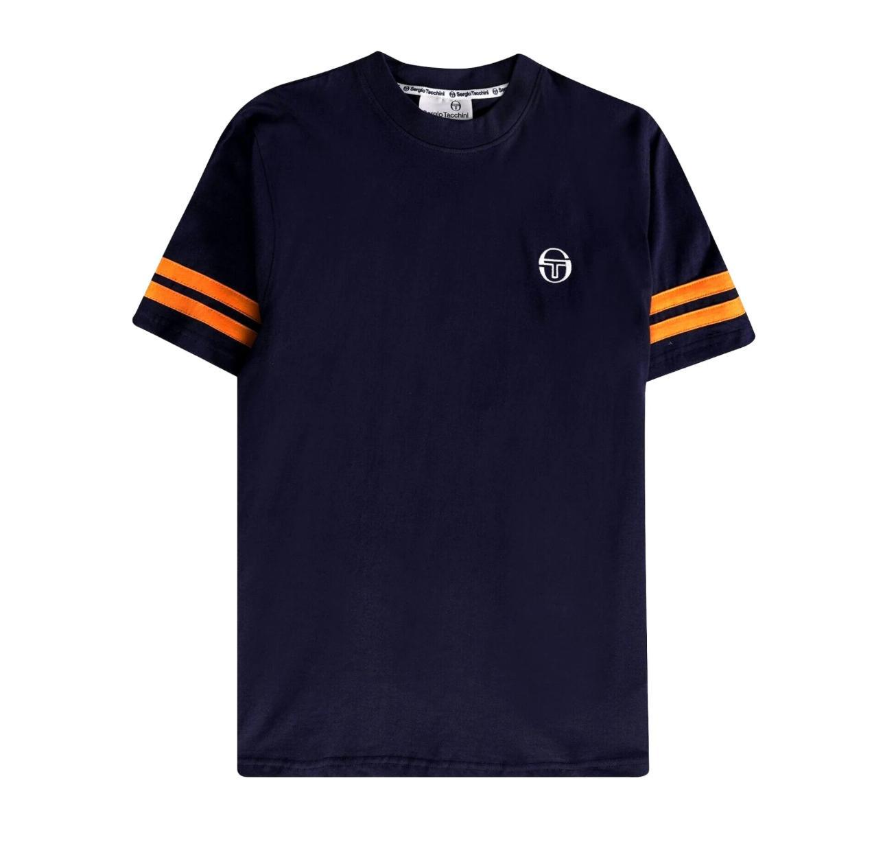 Sergio Tacchini 18376-300 Grello crew neck tee - Colour Maritime blue, Marmalade