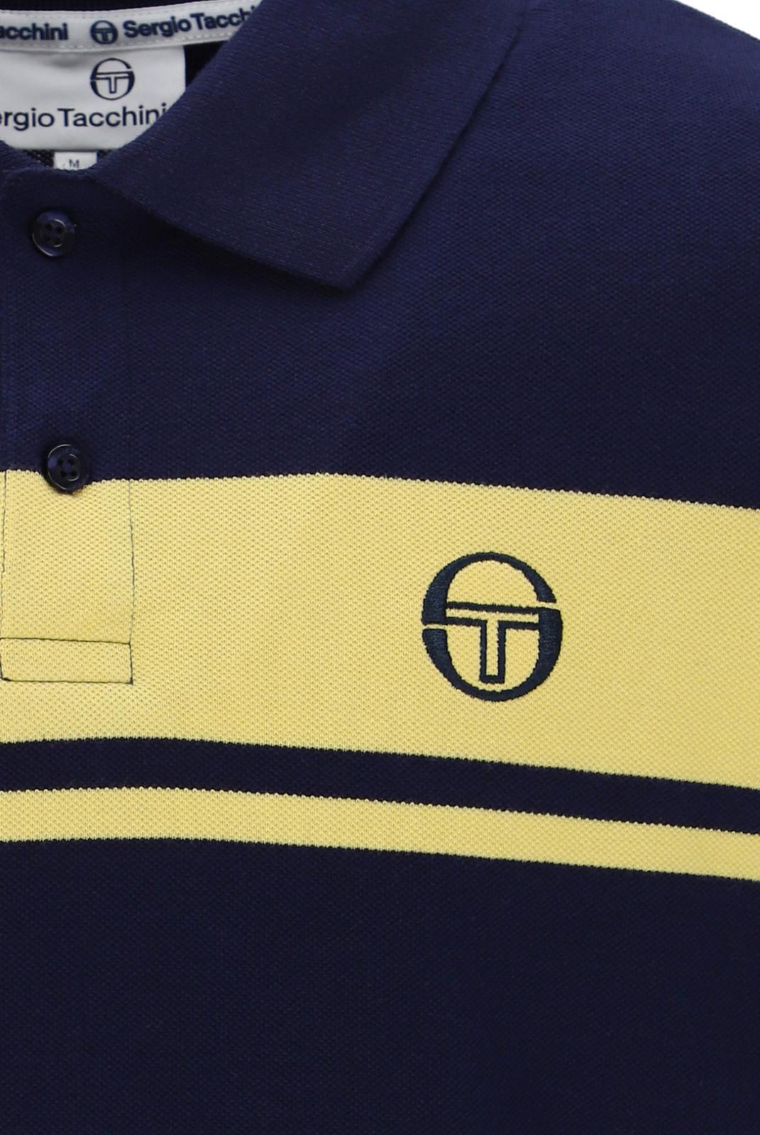 Sergio Tacchini 14554-298 Young line polo - Colour Maritime Blue, lemon drop