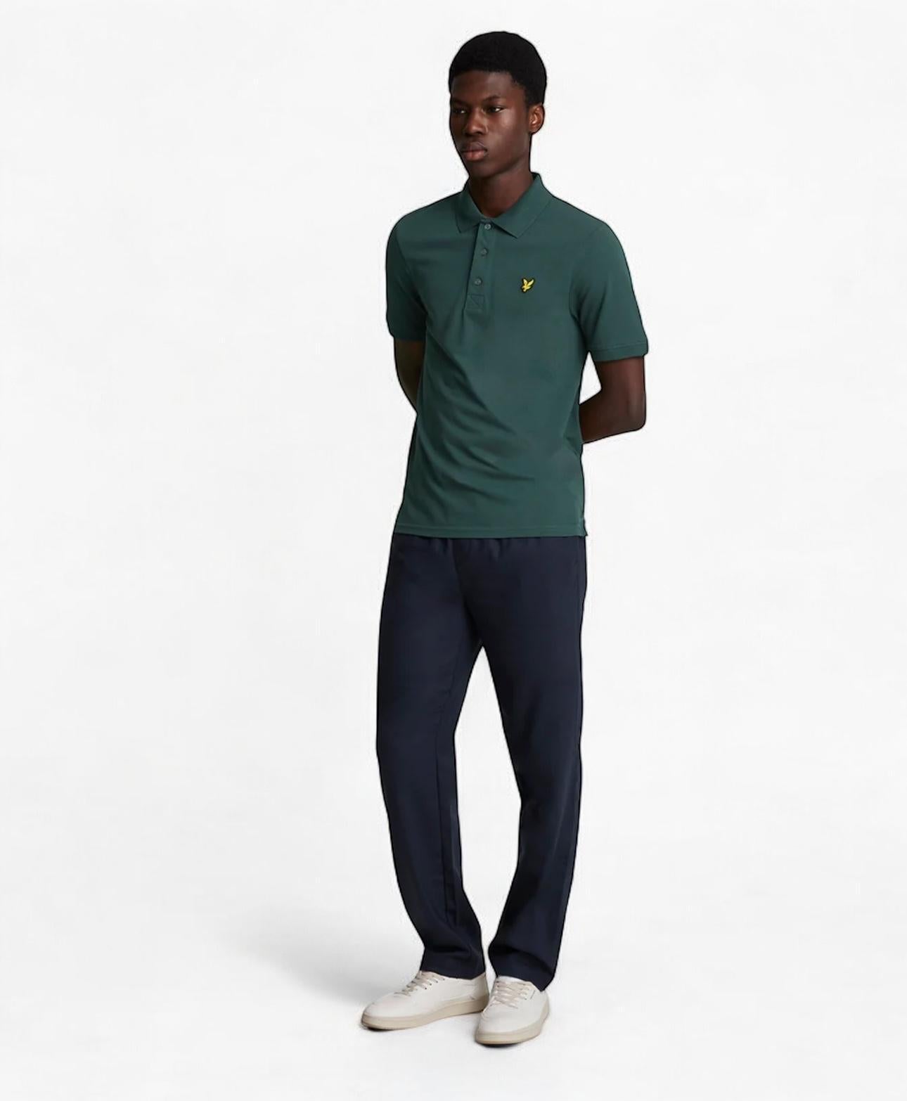 Lyle&Scott SP400VOG plain polo shirt - Colour Argyle teal