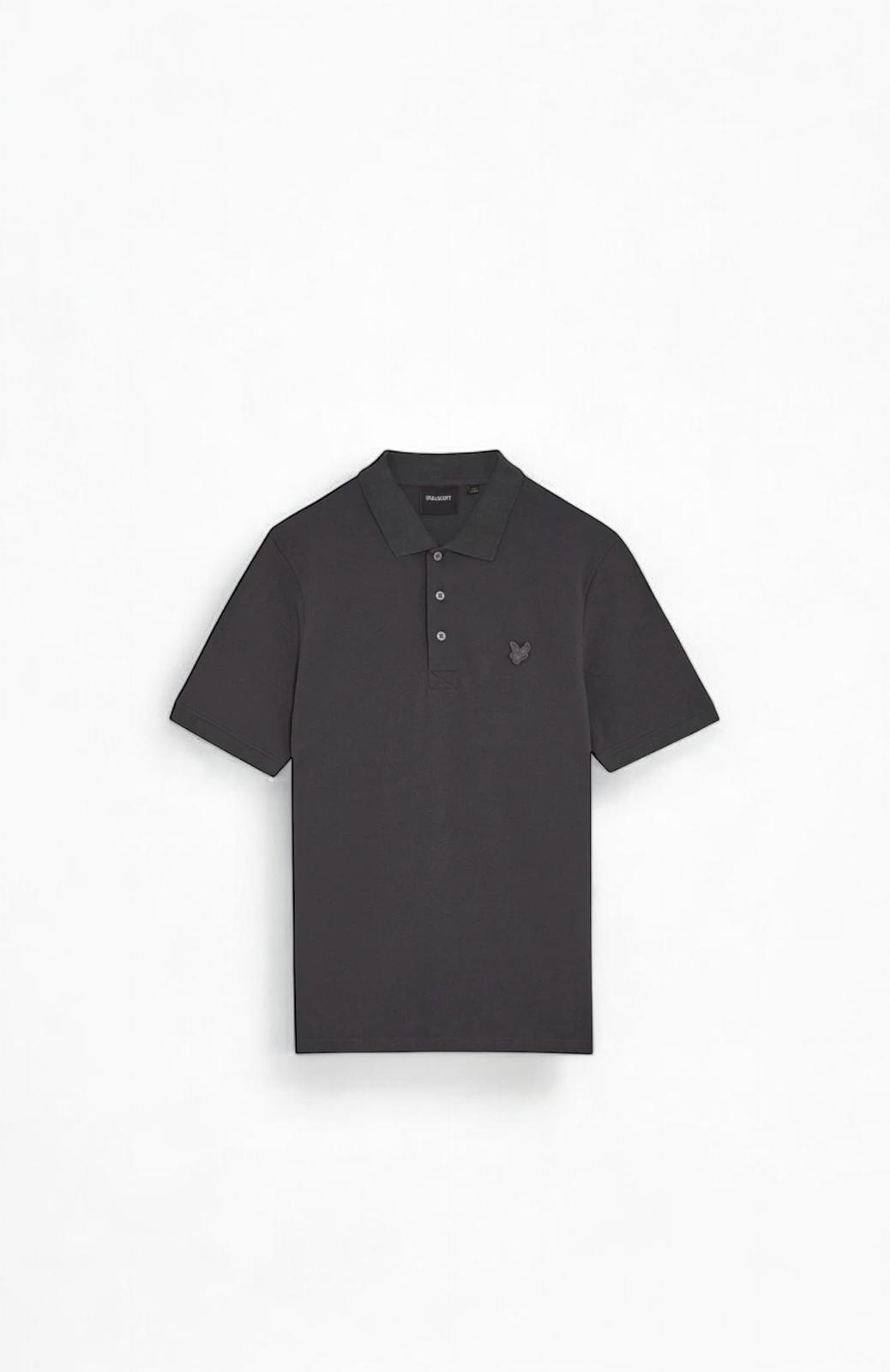 Lyle&Scott SP400TON Tonal eagle polo shirt - Colour Gunmetal