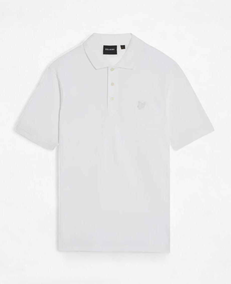 Lyle&Scott SP400TON Tonal eagle polo shirt - Colour White