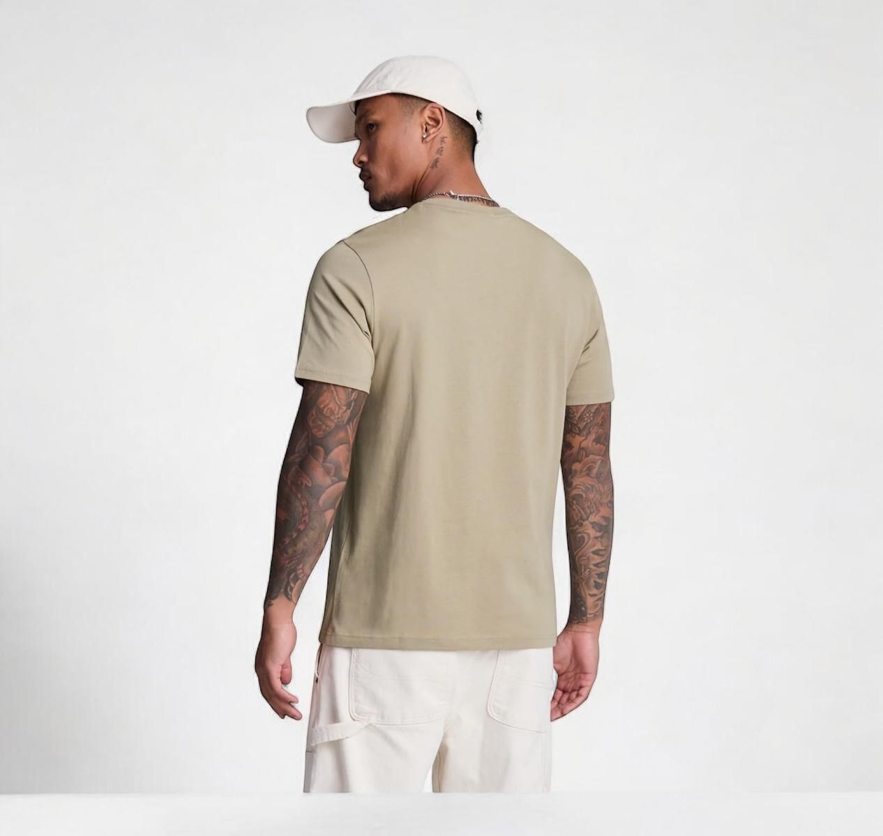 Lyle&Scott TS400VOG plain t shirt - Colour Sage uniform