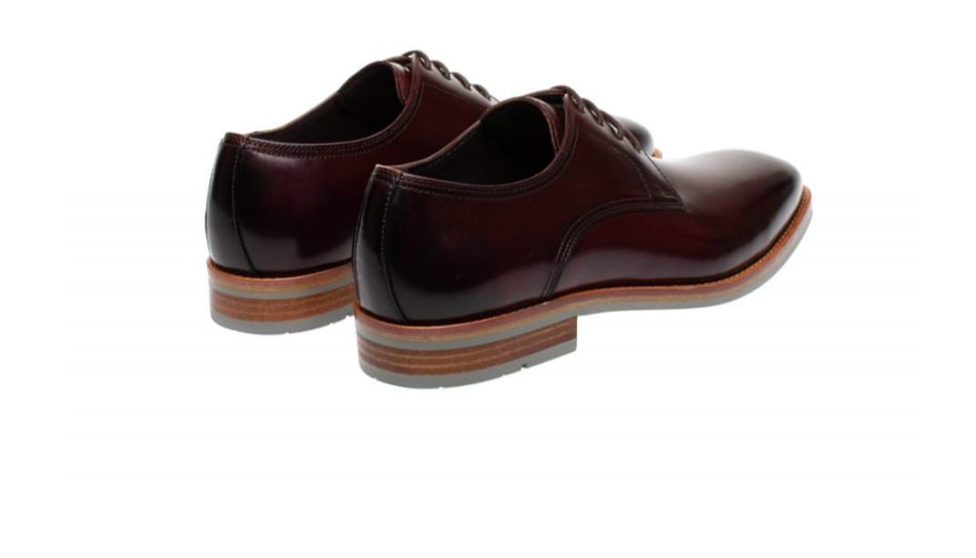 John white Lyon derby shoe - Colour Bordo